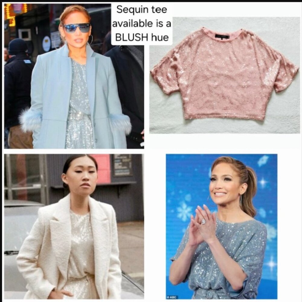 SALLY LAPOINTE moda operandi sequin oversized t-shirt tee goop top $890 us-8 - Picture 11 of 13
